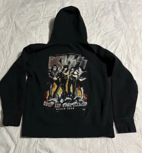 KISS End of The Road Tour Hoodie Full Zip Tour Merch Size M Sweatshirt - Picture 1 of 14
