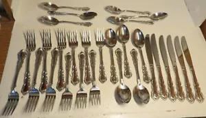 Reed And Barton 29-teiliges Floral Tiara Edelstahl Besteck Set eingestellt - Bild 1 von 24