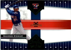 2005 Donruss Champions Impressions Green #314 Shannon Stewart Jays /25