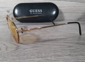 Guess Gold Metal Frame Gm A915 EyeGlasses And Case Pre- Owned Vg-Ex Cond - Picture 1 of 12
