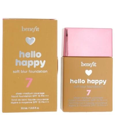 Benefit Hello Happy Soft Blur Foundation Shade #7 SPF15 / PA++ 30ml - Image 1 of 2