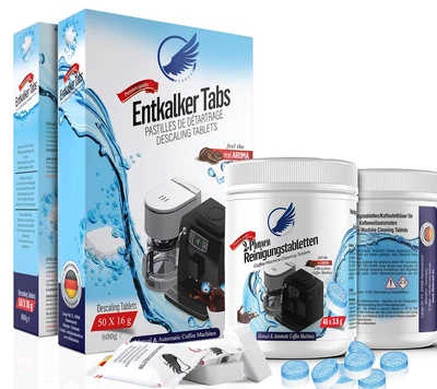 MEHRZAD Entkalkungstabletten für Kaffeevollautomaten, Kaffeemaschinen & Wasserkocher