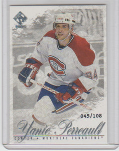 2001-02 Pacific Private Stock Silver Yanic Perreault Serial #D 45/108 Canadiens