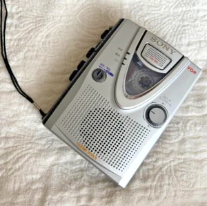 Sony TCM-400 Cassette Player Recorder Silver In clean condition USED Japan - Picture 1 of 9