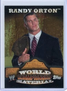 Tarjeta insertada material del Campeonato Mundial Topps WWE RANDY ORTON 2010 #W10 - Imagen 1 de 2