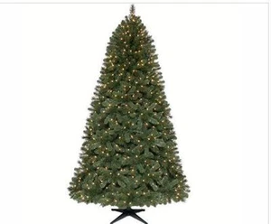 7.5' Home Accents Wesley Pine Spruce pre lit Quick Set Christmas Tree dual color - Picture 1 of 6