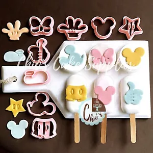 Mouse Themed Fondant / Cookie Cutter 8 pieces set - Picture 1 of 10