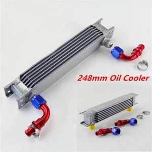 Universal Racing car and Motorcycle Engine Fuel Oil Cooler Cooling 248mm - Picture 1 of 7