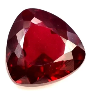 9.15 Ct Natural Deep Red Ruby Trillion AAAA+ Cut CERTIFIED VVS Loose Gemstone - Picture 1 of 4