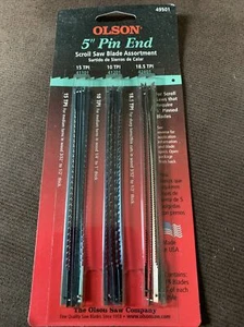 Olson 49501 5 in. Carbon Steel Scroll Saw Blade Set 18.5 TPI 18 pk - Picture 1 of 2