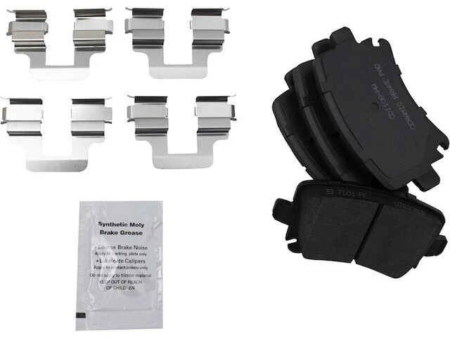 Juego de pastillas de freno traseras de cerámica TRQ para Audi TT 2008-2009 84SGFK Foto 1 de 1