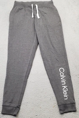 Calvin Klein Jogger Pajama Pants Womens Small Gray Sleepwear Lounge Drawstring - Image 1 of 4