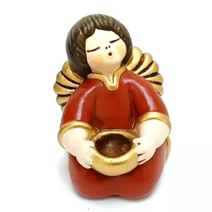 THUN Bozner Ángel sentado rojo (13 cm) cerámica -rareza- NUEVO - Imagen 1 de 2