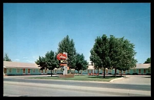 Postkarte Glenn's Motel Schild & Außen, Greybull, Wyoming UNP - Bild 1 von 2