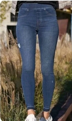 Spanx Distressed Ankle Skinny Denim Jean Legging/20203R Small P  $128 - Image 1 of 4