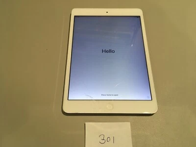 APPLE IPAD MINI 2ND GEN A1490 UNLOCKED 16GB WHITE 301 - Image 1 of 4