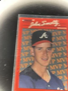 ERROR Card - 1990 Donruss #BC-12a John Smoltz Bonus MVP's Atlanta Braves - Picture 1 of 2