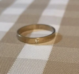 Fedina Oro inox Con Diamante - Foto 1 di 3