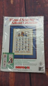 Selige Krippe Adventskalender gezählt Kreuzstich Set 8416 Maße versiegelt - Bild 1 von 4