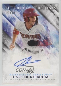 2019 Topps Pro Debut Future Cornerstones /50 Carter Kieboom Rookie Auto RC