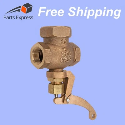 3/4" BRONZE WHISTLE VALVE (200 WSP), FOR STEAM, OIL & WATER SERVICE, #25WT-3/4