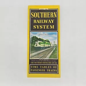 1948 Southern Railway System Passenger Timetable Time Tables Southerner Train - Picture 1 of 8