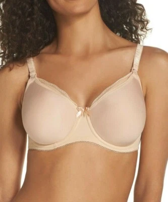 NEW FREYA 'Pure' Underwire Spacer Nursing Bra 34 DDD Nude #AA1581 $70 NWT - Image 1 of 4