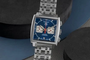 Tag Heuer Monaco Chronograph Automatik Edelstahl Herrenuhr Ref. CW 2113-0 B&P - Bild 1 von 14