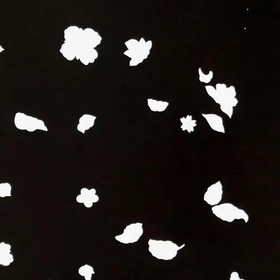 Plantilla kimono de papel katagami japonés antiguo diseño de planta simple C959 Foto 1 de 4