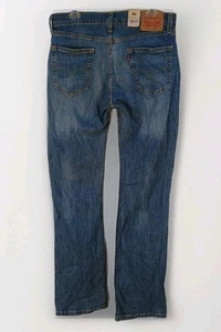 Levi's 527 Slim Bootcut Stretch Blue Jeans five pocket medium wash size 32 X 34 - Picture 1 of 10