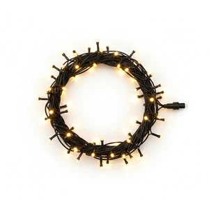 LED Warm White String Lights Rubber Cable IP65 Indoor Outdoor Connectable - Picture 1 of 21