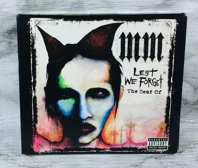 Marilyn Manson Lest We Forget Best Of CD DVD 2004 Limited Deluxe 1st Edition - Image 1 of 4