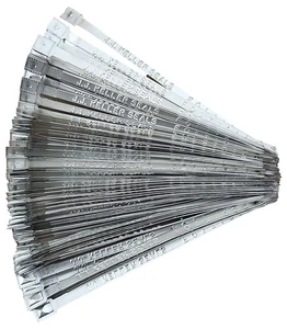 Lote de 100 sellos de seguridad de remolque de metal en relieve de 3/8" de ancho x 8-3/4" de largo - Imagen 1 de 2