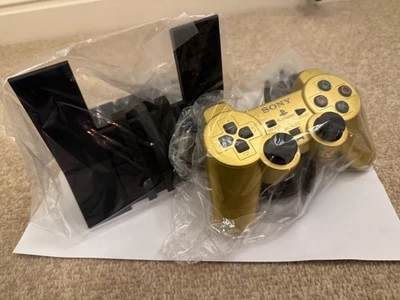 SONY Official PlayStation 2 PS2 Original Controller Hyakushiki Gold UC stand set - Image 1 of 4