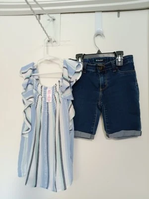 JUSTICIA Y TRACTOR NIÑAS CONJUNTO CORTO BOTONES CREMALLERA BOLSILLOS TALLA 7/8, 8 Foto 1 de 4