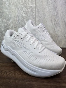 Brooks Ghost Max 2 Mujer Zapatos para Correr Caminar Talla 10 Anchos Marfil Blanco Comodidad - Imagen 1 de 9