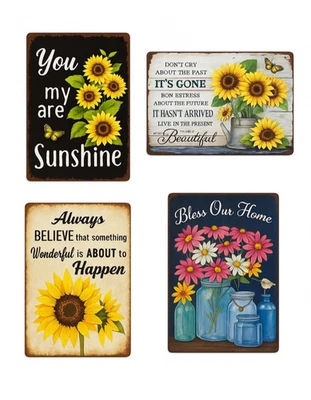 Vibrant Metal Tin Sign 30x20cm Vintage Wall Plaque Rustic Home Decoration Art. - Image 1 of 4