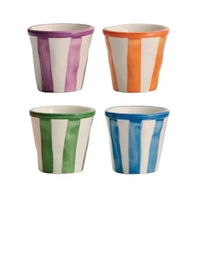 Zafferano America - Tazzine da espresso Lido Righe (set assortito di 6) - Foto 1 di 2