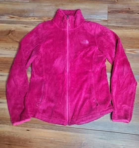 THE NORTH FACE OSITO Womens Small Fuchsia Pink Full Zip Pocket Fleece Jacket - Picture 1 of 3