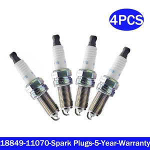 4x For Hyundai '15-'21 Spark Plugs SANTA FE, SONATA, TUSCON 18849 11070 - Picture 1 of 4