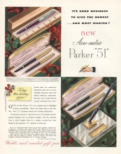 1949 Parker 51 Aero Metric: It's Good Business Vintage Print Ad - Picture 1 of 1