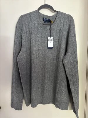 Новый с Ярлыками Polo Ralph Lauren кашемир XXL классический серый размер XXL свитер $398 - Изображение 1 из 4