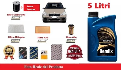 HIMAG Kit Filtri Tagliando + Olio perMercedes Classe A B W169 W245 160 180 200 CDI