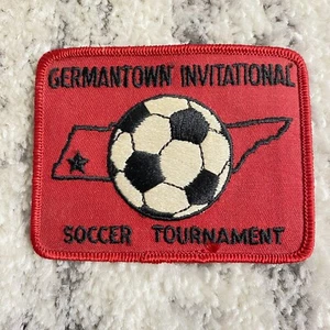 Parche de Torneo de Fútbol Invitational Germantown Tennessee Años 80 De Colección - Imagen 1 de 3