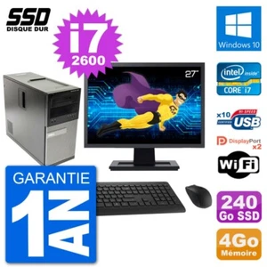 PC tour DELL 7010 Bildschirm 27 " Intel Core i7-2600 RAM 4Go SSD 240Go Windows - Bild 1 von 3
