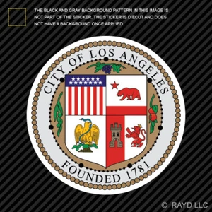 Seal of the City of Los Angeles Sticker Premium Die Cut Vinyl ca LA - Bild 1 von 1