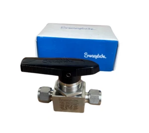 Swagelok Ball Valve Fitting,  SS-44S10MM,1 50 F 2500 PSIG, 172 BAR 37C  - Picture 1 of 16