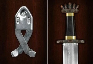 The Adjustable Sword & Dagger Scissor Action Display Hook & Fixings Wall Hanger - Picture 1 of 5