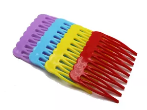 50 pcs Mixed Color Plastic Smooth Hair Clips Side Combs Pin Grip Hair Pin 46mm - Picture 1 of 4