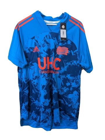 New England Revolution 2021 Primeblue Parley Jersey Men's L NWT MSRP $90 Rare Cover
